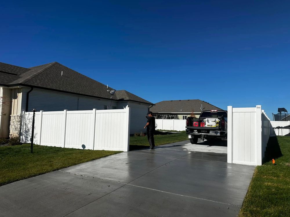 Commercial Fence for Vinyl Creations in Idaho Falls, ID