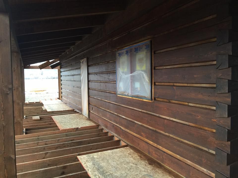Log Home Restoration for True Blue Logworks LLC in Corvallis, MT