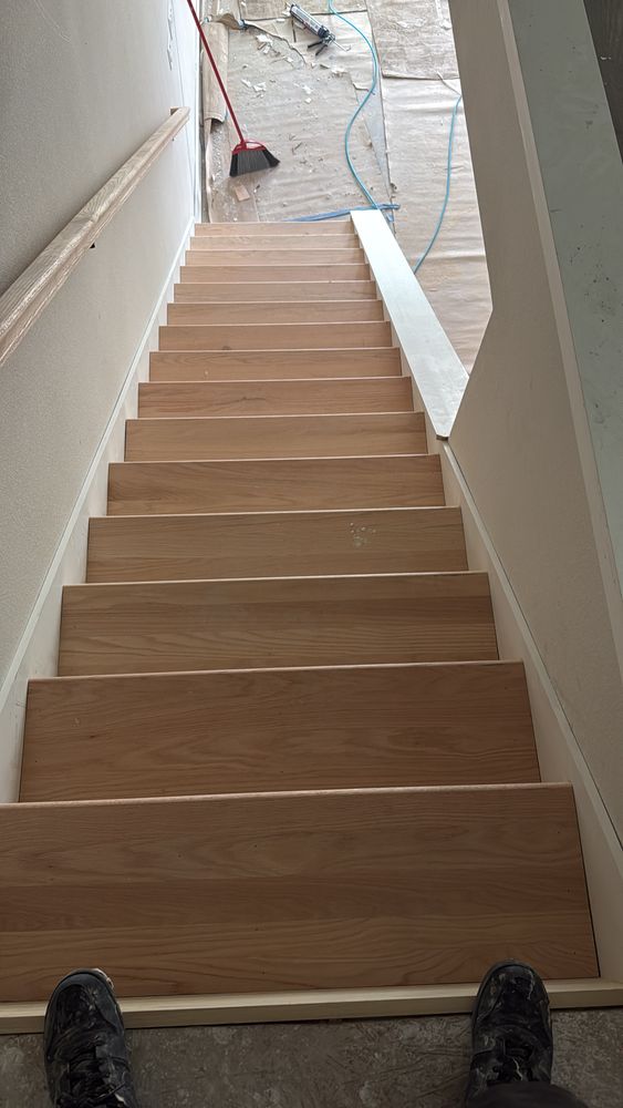 Wood Stair installations  for Emmanuel Trim in Bradenton, FL