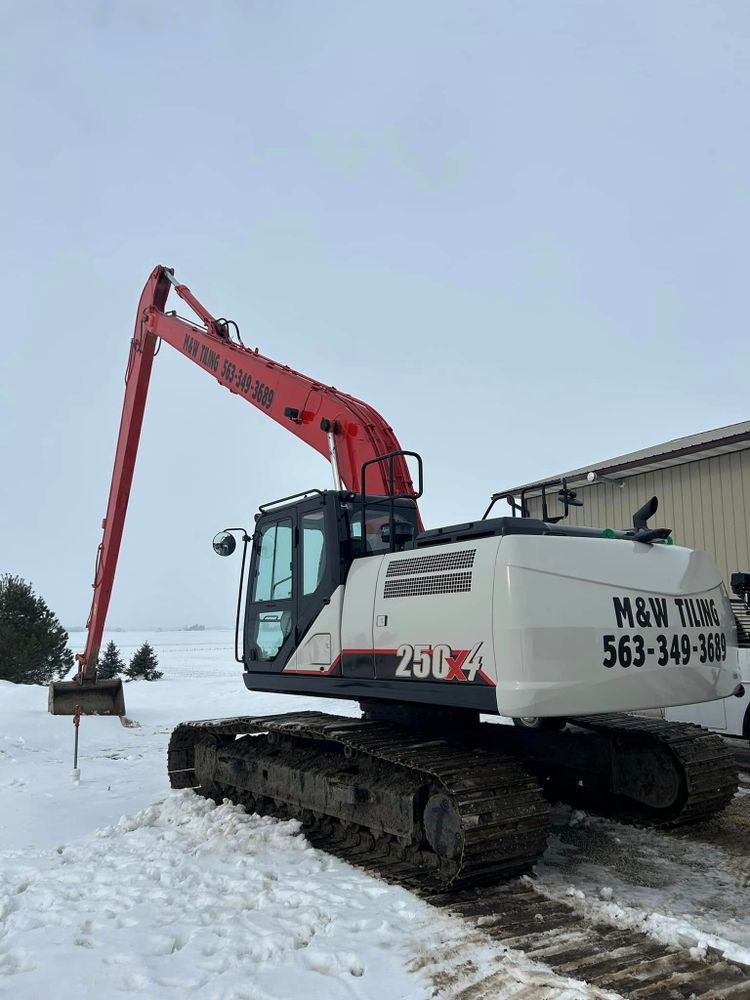 Excavating for M & W Tiling and Excavating in Calamus, IA