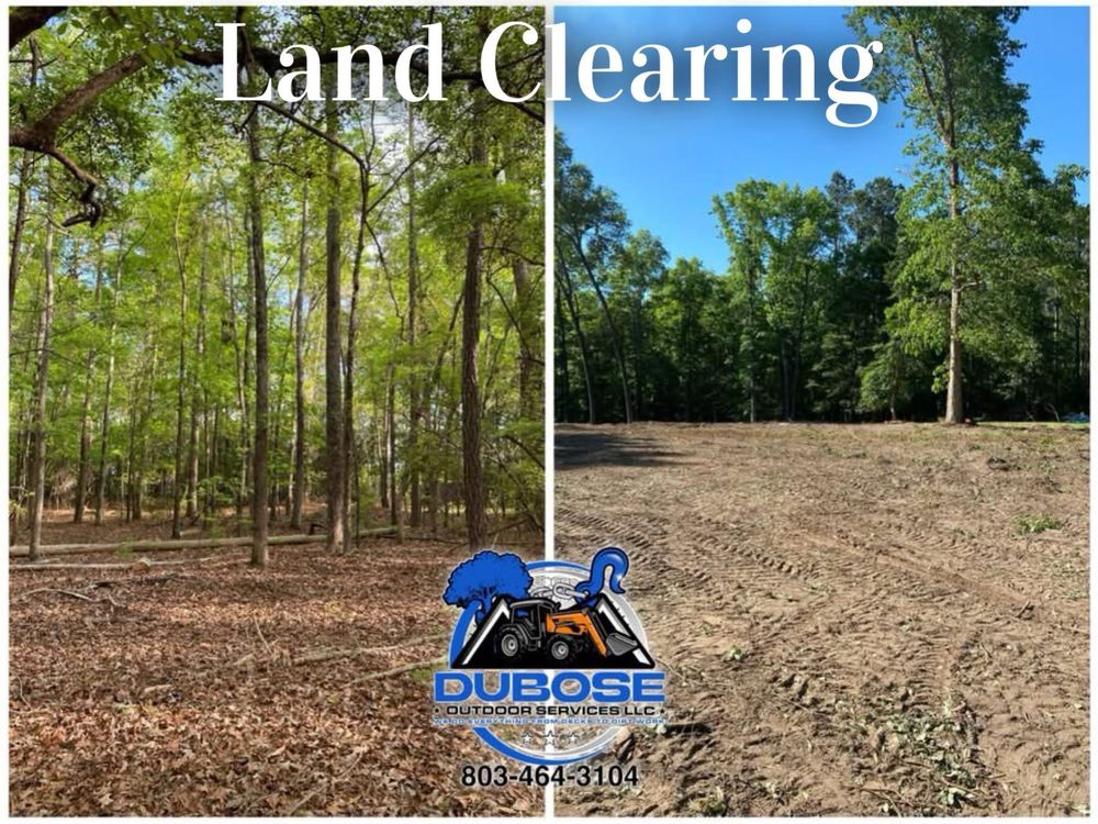 Our Land Clearing service efficiently prepares your property for new construction by removing trees, stumps, and debris. We ensure a clean slate for your project with minimal environmental impact. for DuBose Outdoor Services in Sumter, SC