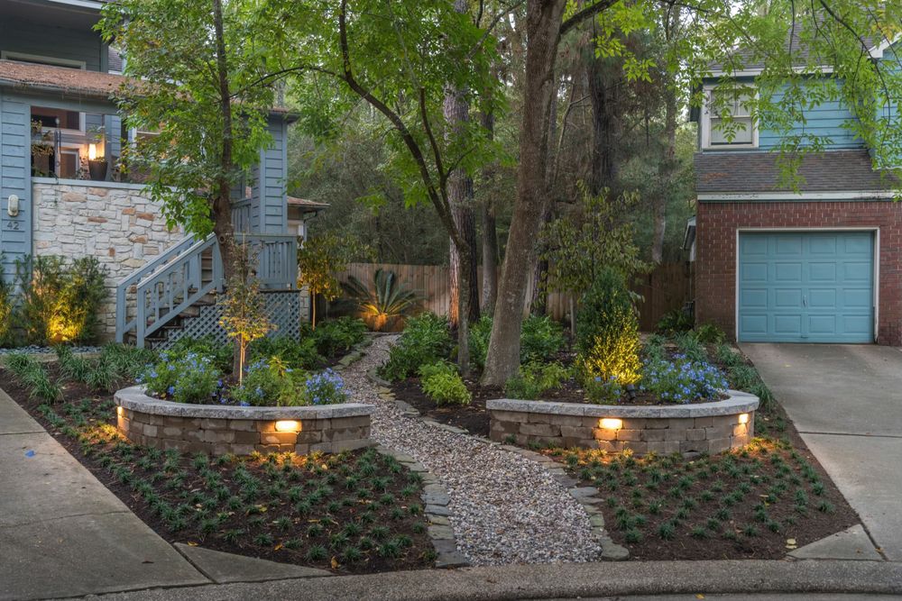 Lighting for Atlas Land Design in Creekside Park, TX