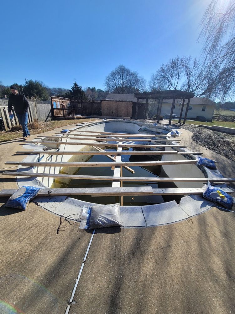 Transform your backyard oasis with our expert pool renovation services. We revitalize outdated pools, enhancing functionality and aesthetics, ensuring a stunning and modern swimming experience tailored to your vision. for Chesapeake Pool Solutions in Pasadena, MD