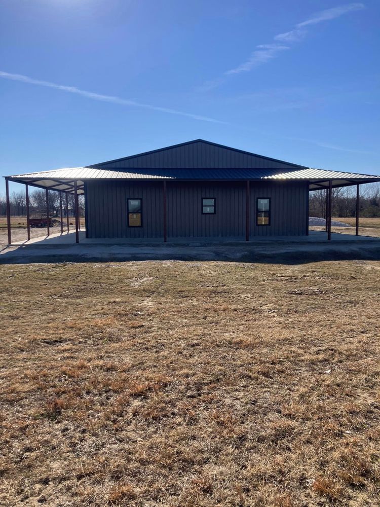 Transform your property with our expertly crafted pole barns. Durable, versatile, and customizable to fit your needs, we provide the perfect solution for storage or additional workspace on your land. for Integrity Construction & Erecting in Muskogee, OK