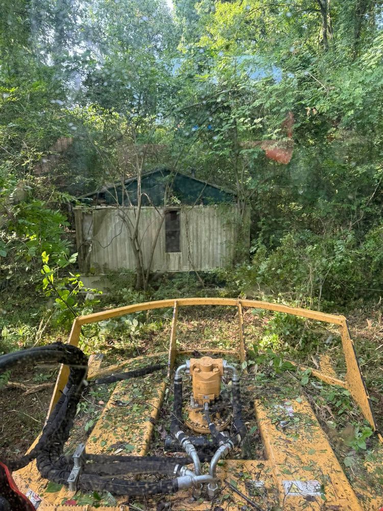 Our Forestry Mulching service efficiently clears overgrown land, turning unwanted vegetation into beneficial mulch. Ideal for site preparation and enhancing property aesthetics, this eco-friendly solution preserves topsoil and supports healthy regrowth. for Hann Land Development in Lindale, GA