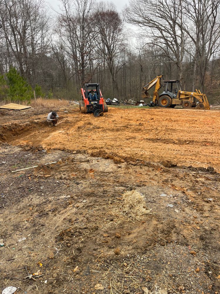 Pad, piers and foundation. for Maness Trucking & Excavation in Lexington, TN