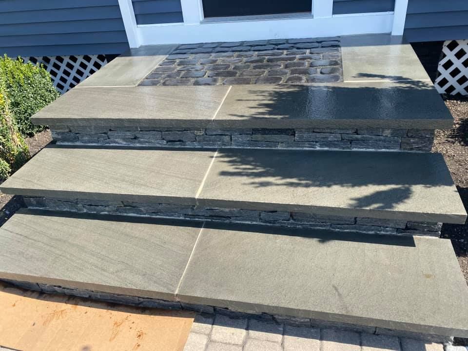 Our Masonry service offers expert craftsmanship in creating durable and visually appealing structures using a variety of materials such as brick, stone, and concrete to enhance the beauty and functionality of your home. for M.J. Construction & Landscape INC in Bristol, RI