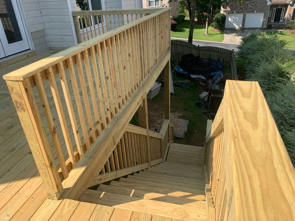 Decking work for Compadres Concrete in Griffin, GA