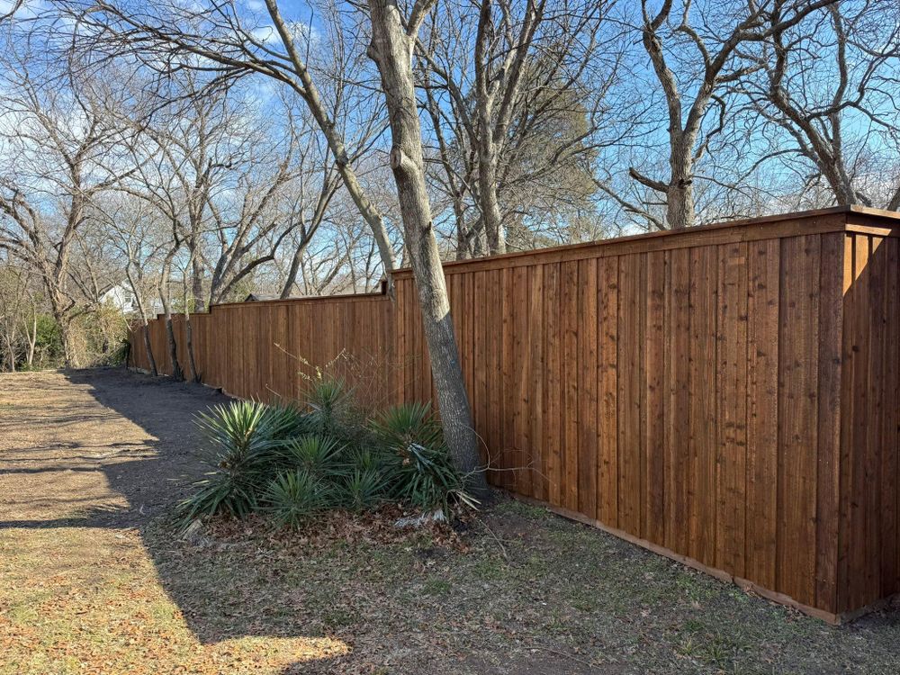 Wood Fencing Installation for B1D Fencing & Outdoors in Fort Worth, TX