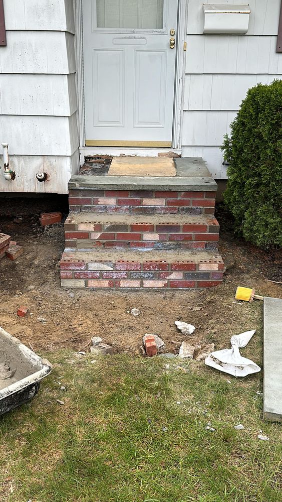 Step/stairs repairs and rebuilds for All For U Roofing & Masonry in Boston, MA