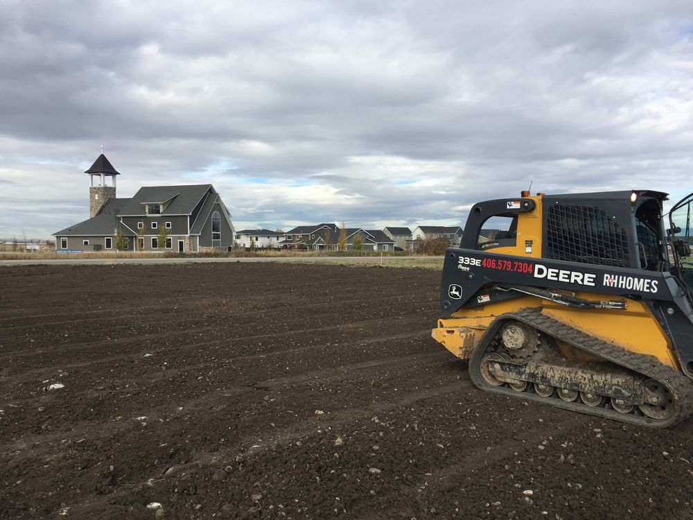 Dirt Work for R&H Homes in Bozeman, MT