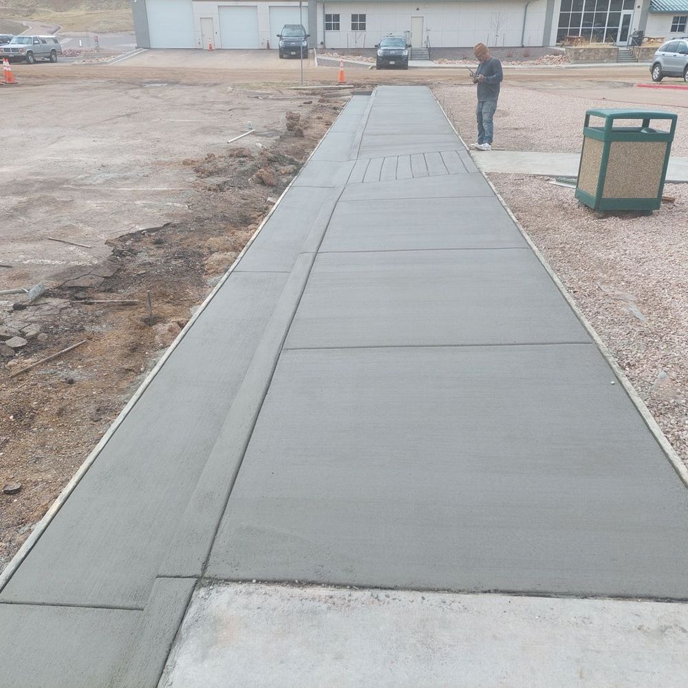 Sidewalk Installation for Co Custom Concrete and Overlays in Colorado Springs, CO