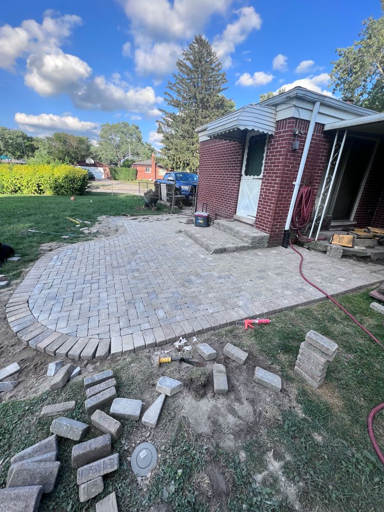 Paver repairs for Alltimate Outdoor Services in Warren, MI