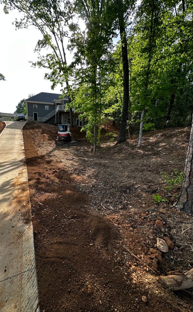 Site prep for Holmes Septic Works LLC in Knoxville, TN 