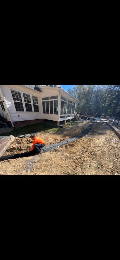 Grading for KM Landworks in Moncure ,  NC