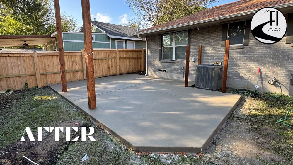 Concrete Work for Founded Improvements in Benbrook, TX