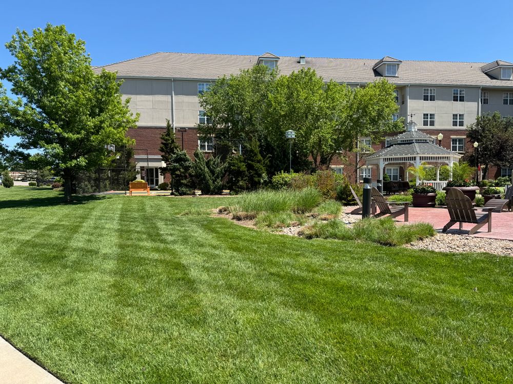 Our Commercial Landscape Management service provides professional care and maintenance for businesses needing expert landscaping solutions to enhance their outdoor aesthetic and appeal. for Jakob’s Lawn Kare in Wichita, KS