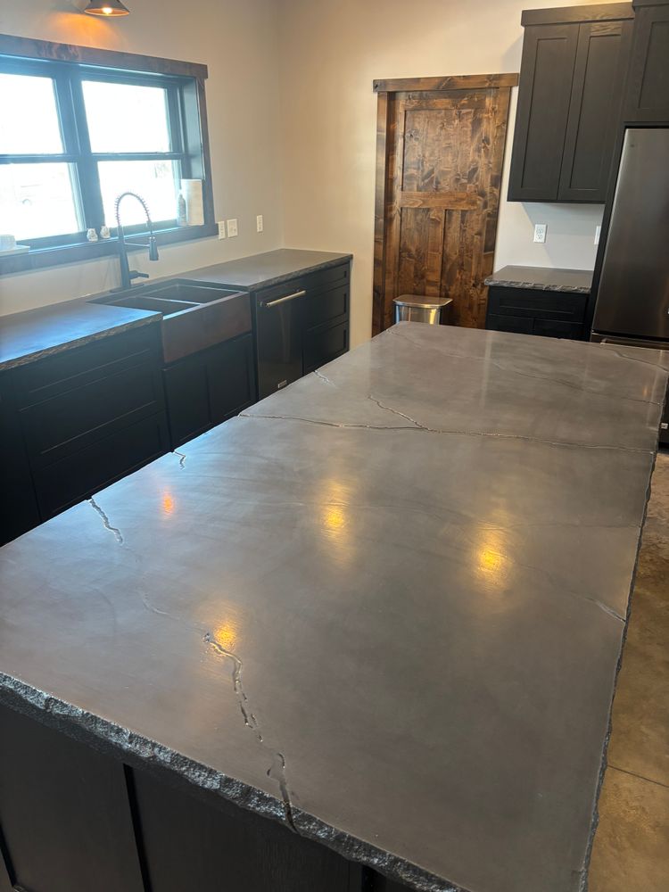 Concrete counter tops for STAMPEDE Vertical Concrete in Isanti, Minnesota