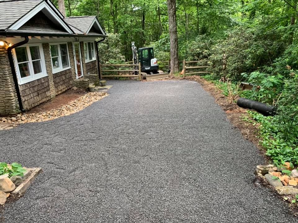 Driveway Consctruction for Elias Grading and Hauling in Black Mountain, NC