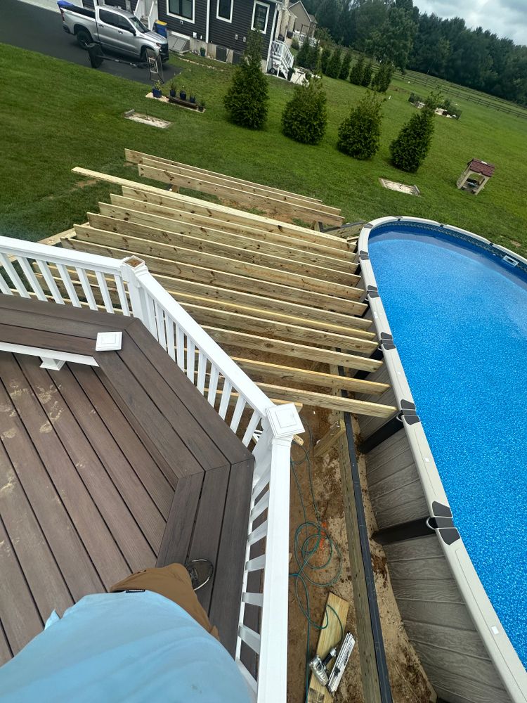 Pauline deck for Thomas J. Gorman Construction in Middletown, DE