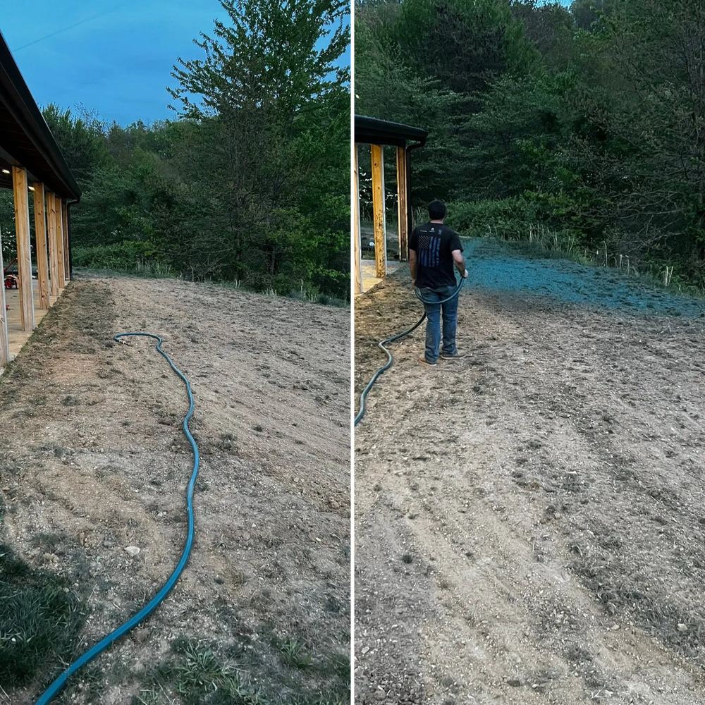 Before & After for Hale’s Hydroseeding in London, KY