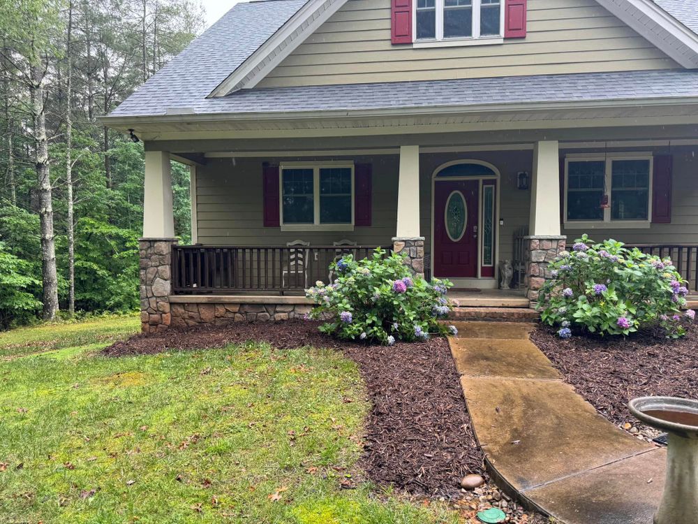 We offer professional landscaping services to enhance the beauty and functionality of your outdoor space, creating a welcoming environment that complements your home's aesthetic and increases its curb appeal. for Smoky Mountain Services in Valdese, NC