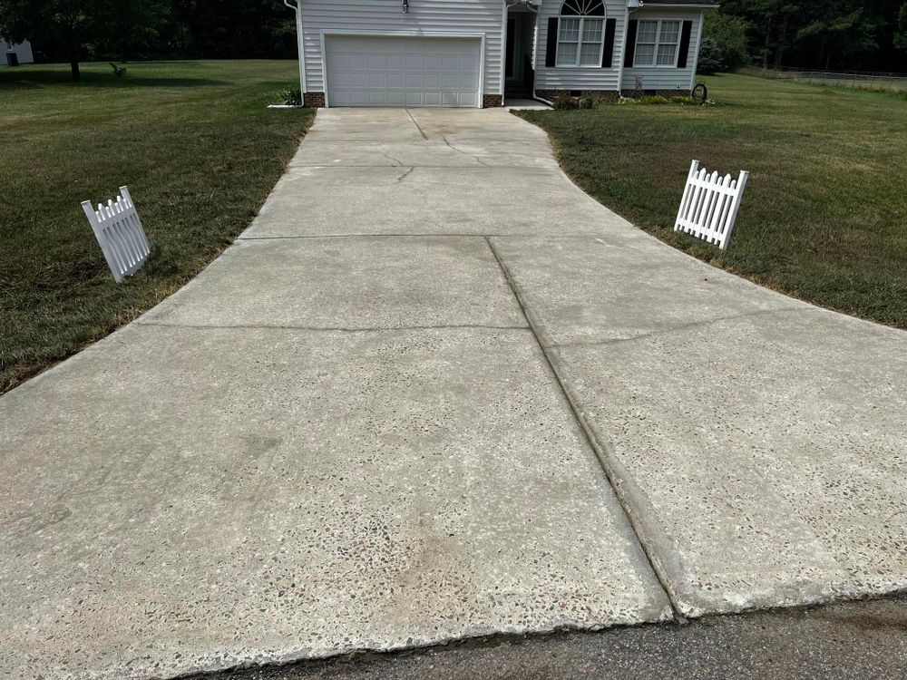 A clean driveway and sidewalk set the impression for your home. We'll remove algae and dirt buildup and leave your driveway better looking than it ever before. for Superior Xterior Pressure Wash LLC in Raleigh, North Carolina