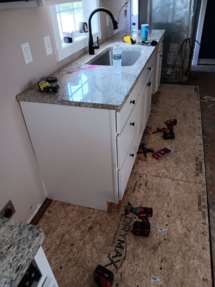 Subfloor repair and Beam Shoring for Dead Tree General Contracting in Carbondale, Illinois