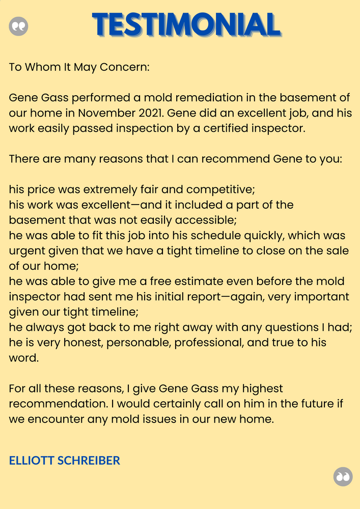 Customer Testimonials for EFG Cleaning and Restoration in Poughkeepsie, NY