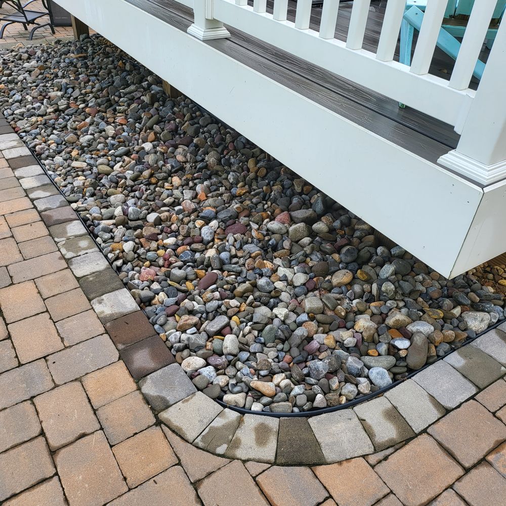 Landscape Design/ Rocks and Pavers for Sam I AM Property Solutions in Sunderland, MD