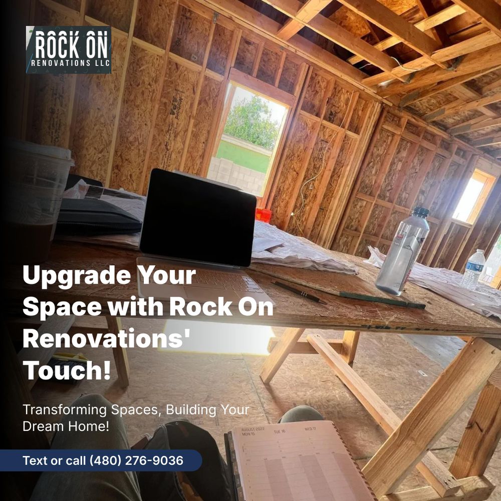 Our expert carpentry service delivers precision and craftsmanship, transforming your home with custom-built furniture, elegant cabinetry, and detailed woodwork tailored to elevate your space's aesthetic and functionality. for Rock On Renovations in Scottsdale, AZ