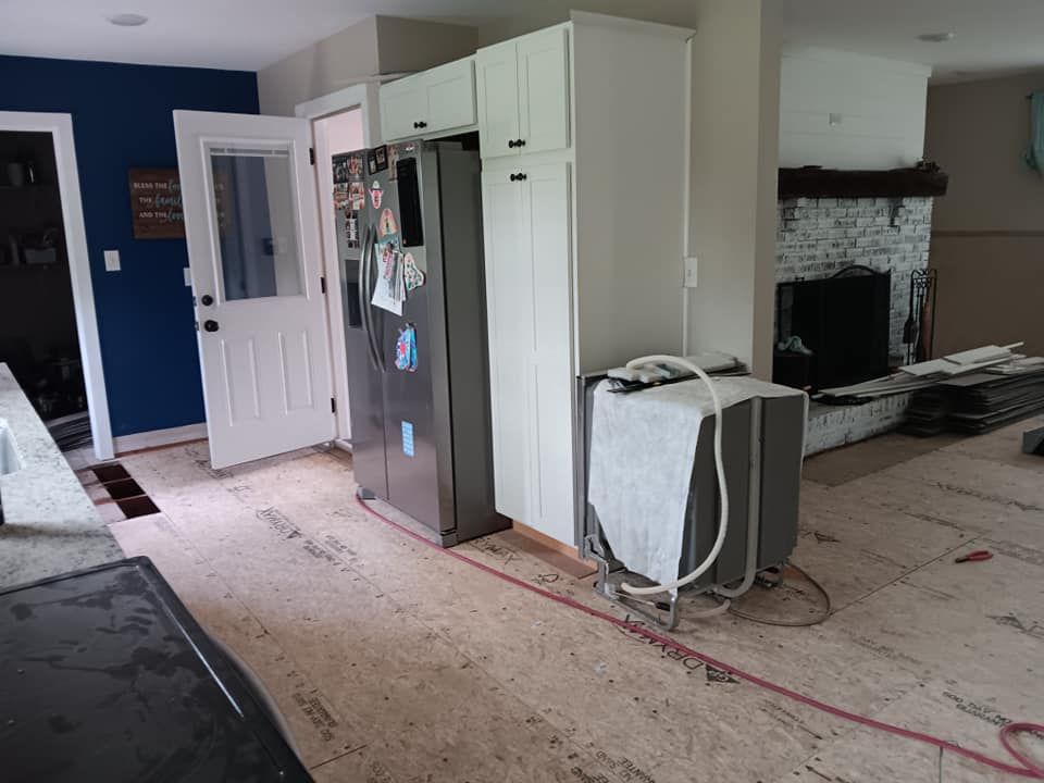 Subfloor repair and Beam Shoring for Dead Tree General Contracting in Carbondale, Illinois