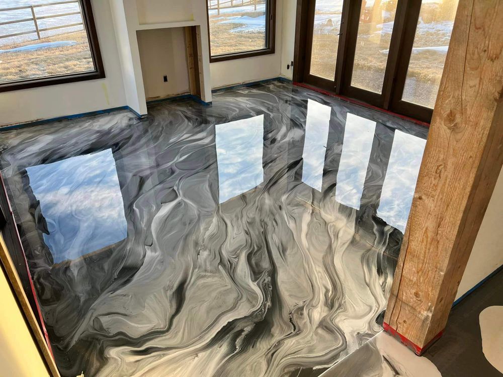 Transform your home's flooring with our Epoxy Floor Coating service, offering durable and attractive finishes that seamlessly integrate with vinyl surfaces, ensuring long-lasting protection and a pristine look. for Bison Painting And Pressure Washing in Lakeland, FL