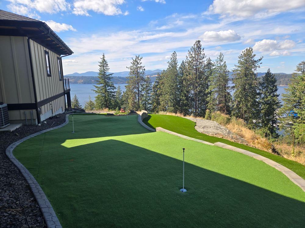 Putting Green  for Ida-Home Hardscapes in Coeur d'Alene, ID