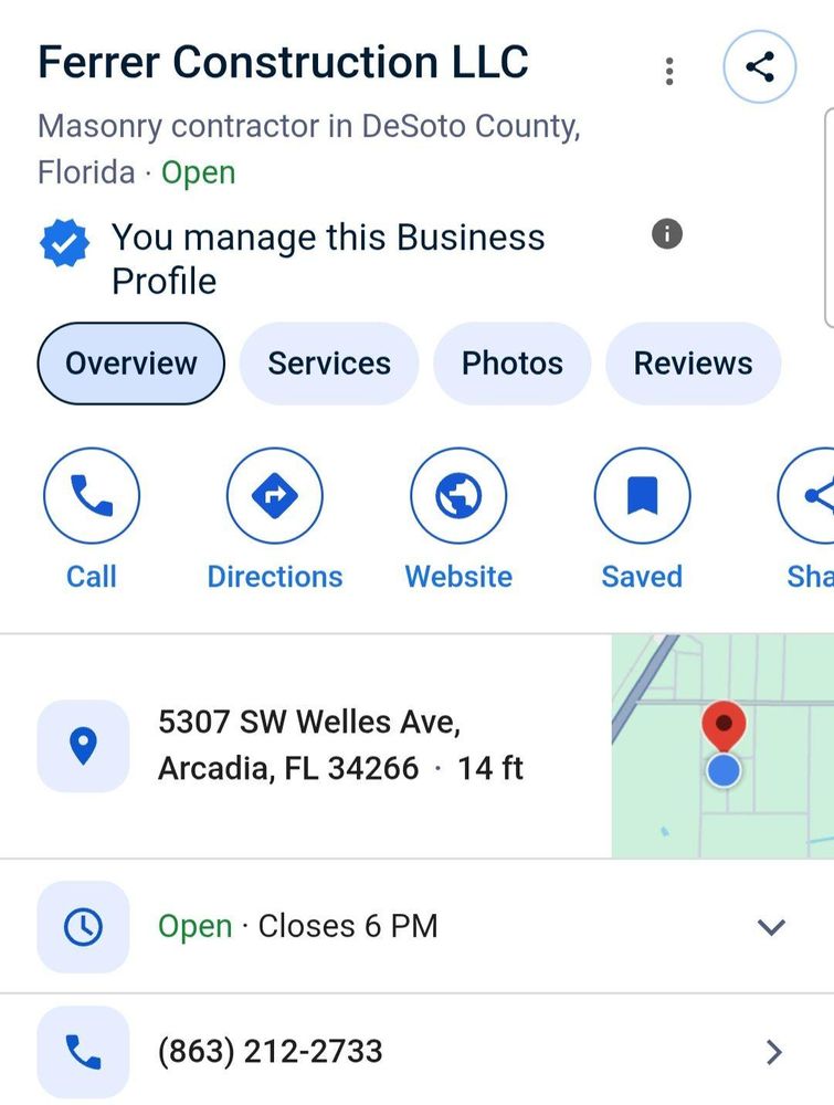 All Photos for Ferrer Construction in Arcadia, FL