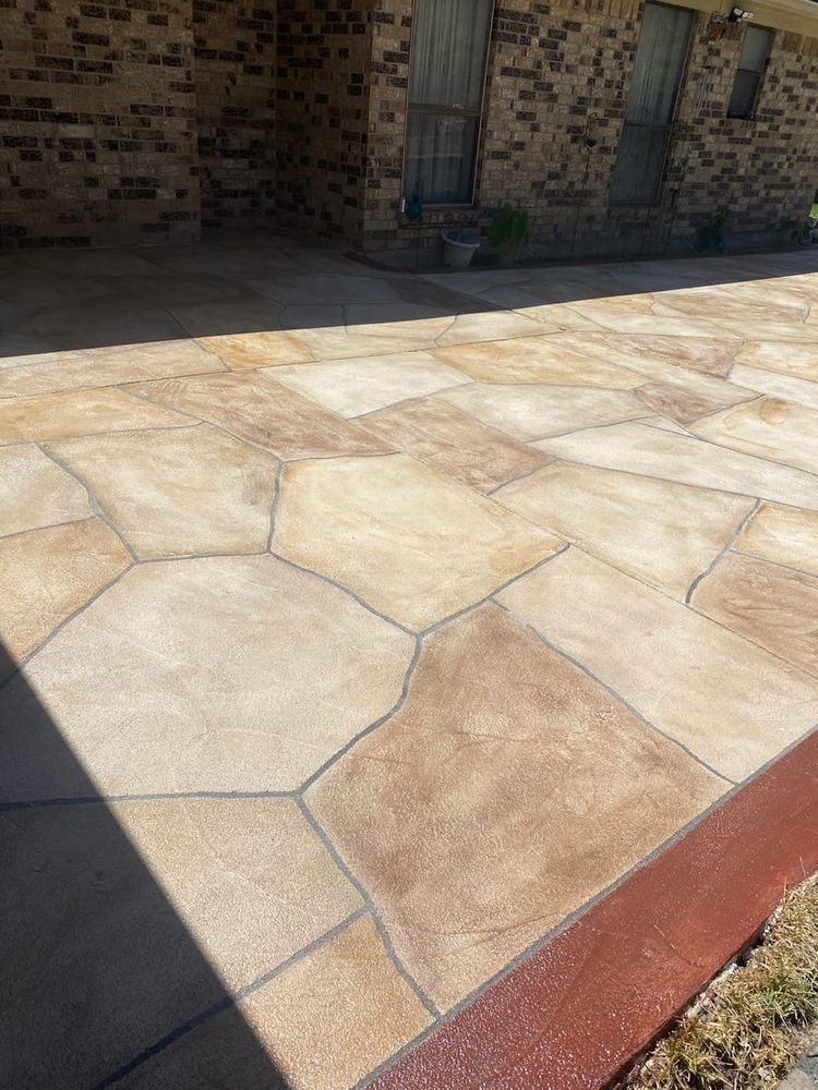 We offer stamped concrete installation to enhance your home's aesthetic appeal with customizable patterns and colors, providing a durable and cost-effective alternative to traditional materials like brick or stone. for D & A Concrete Designs in Fort Worth,, TX