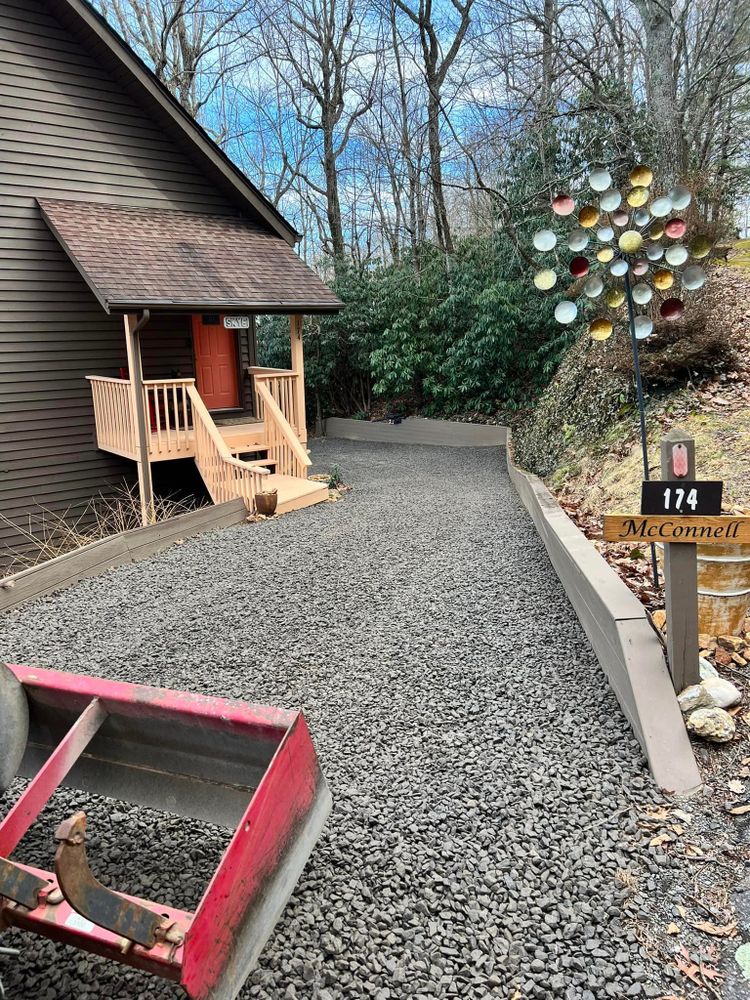 Driveway Consctruction for Elias Grading and Hauling in Black Mountain, NC