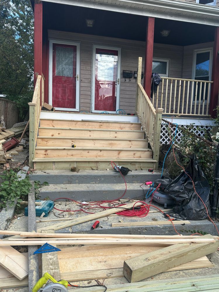 Step/stairs repairs and rebuilds for All For U Roofing & Masonry in Boston, MA