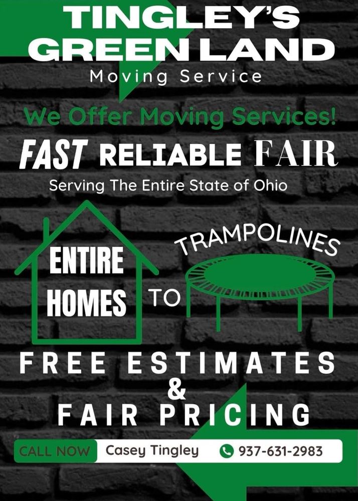 Moving Services for Tingley's Green Land Services in Springfield, Ohio