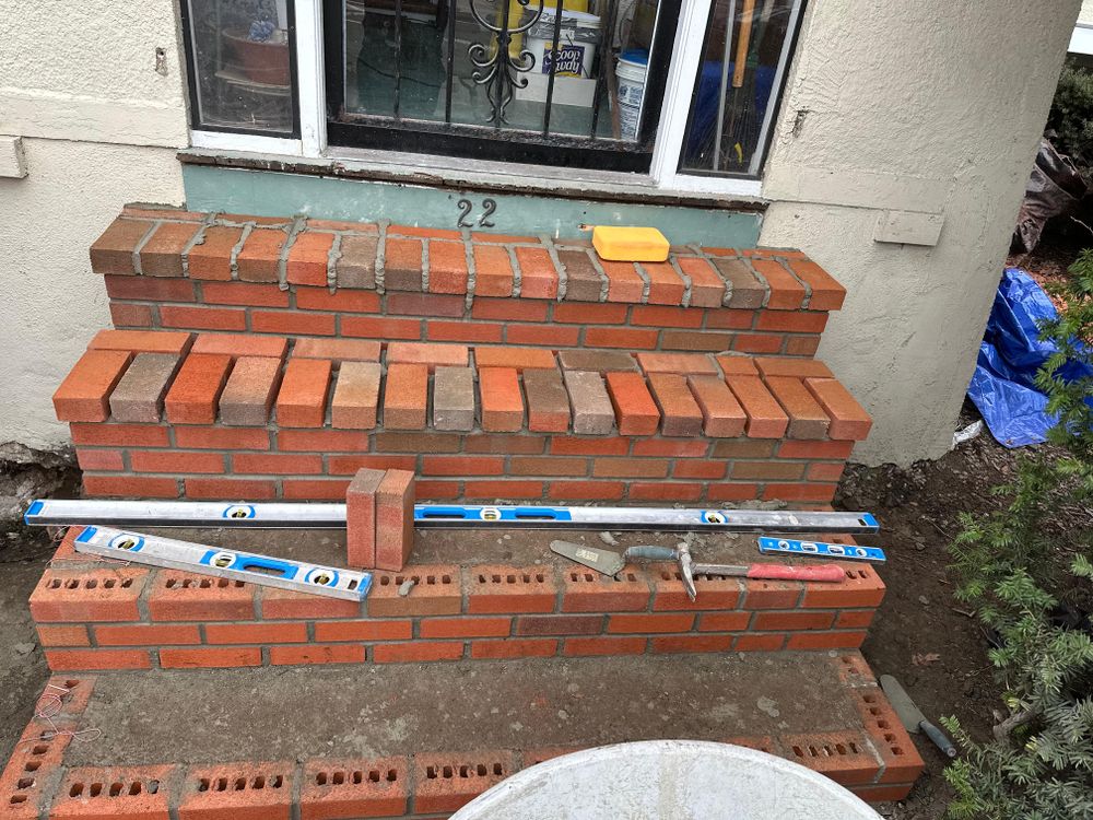 Step/stairs repairs and rebuilds for All For U Roofing & Masonry in Boston, MA