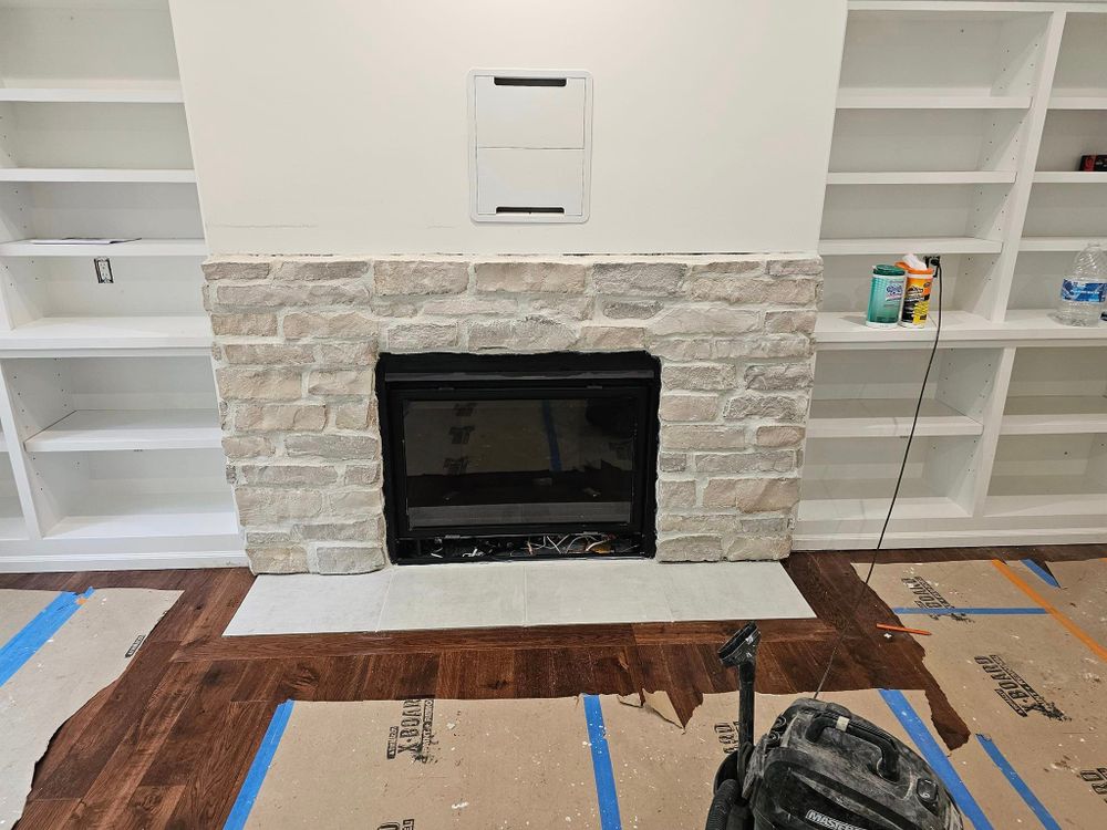 experience expert fireplace installation with our skilled masonry team, ensuring safe, efficient, and beautiful results. Transform your home with a stunning focal point designed to provide warmth and ambiance. for Absolute Maintenance in Charlotte, MI