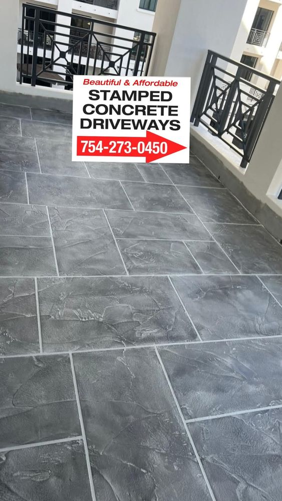 All Photos for Beautiful and Affordable Stamped Concrete by Castilla Concrete Finish Design Corp in Sunrise, FL