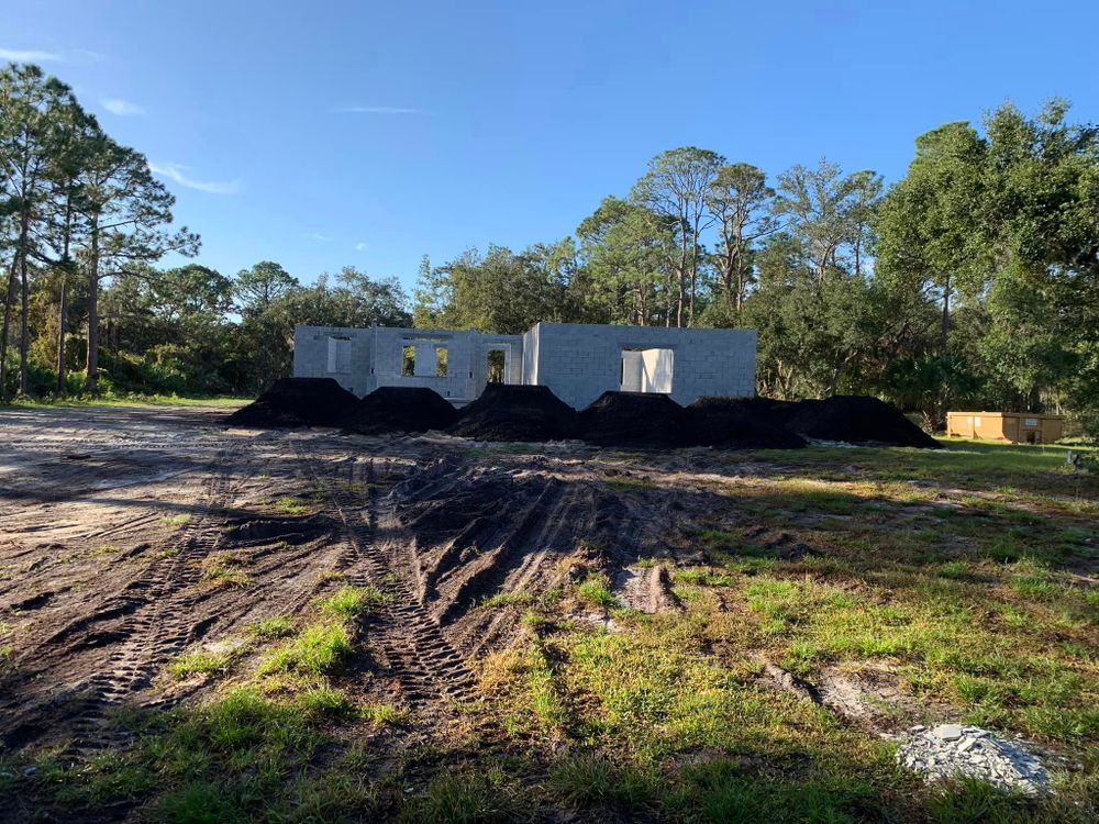 Our Leveling service ensures your property is properly graded and leveled, creating a stable foundation for future construction projects. Trust us to prepare your land efficiently and accurately. for All Track Construction in Mims, FL