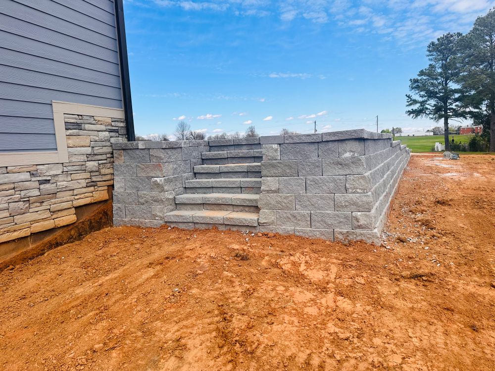 Retainwall  for Rainman Pro Irrigation and Landscape LLC in Rock Hill, SC