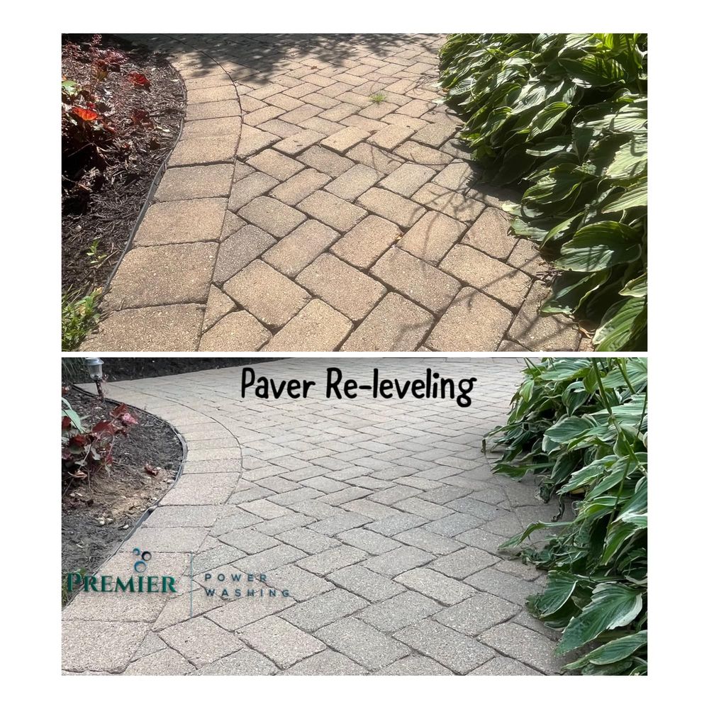 Our Brick Pavers Restoration service revitalizes your outdoor spaces by power washing and restoring the beauty of your brick pavers, enhancing the overall look and durability. for Premier Partners, LLC. in Volo, IL