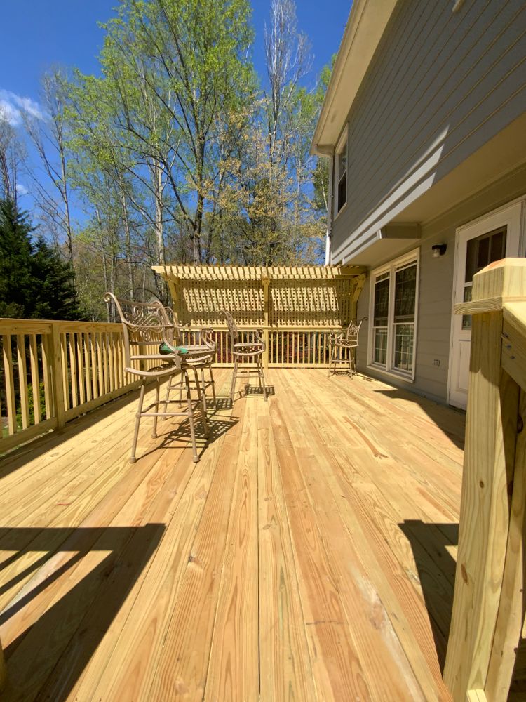 Decking work for Compadres Concrete in Griffin, GA