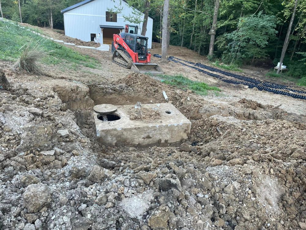 Our Septic Installation service provides expert excavation for the installation of septic systems, ensuring proper placement and functionality to meet your household's wastewater management needs effectively and efficiently. for Patterson Excavation in Dry Ridge, KY