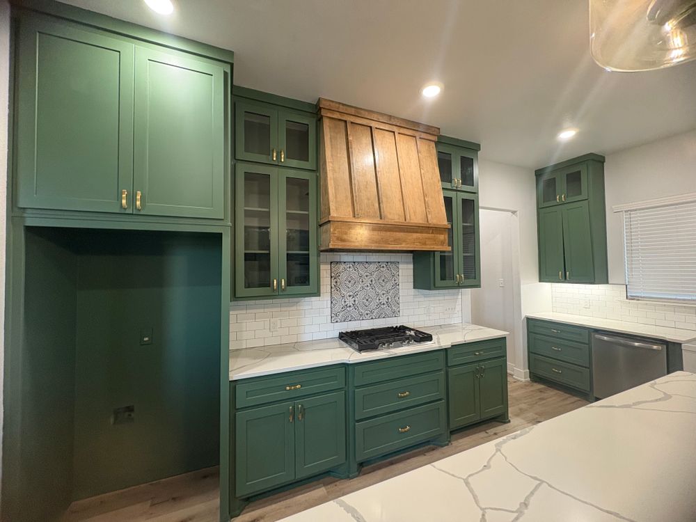 Cabinet Color Change  for Black Diamond Construction and Services in Lubbock, TX
