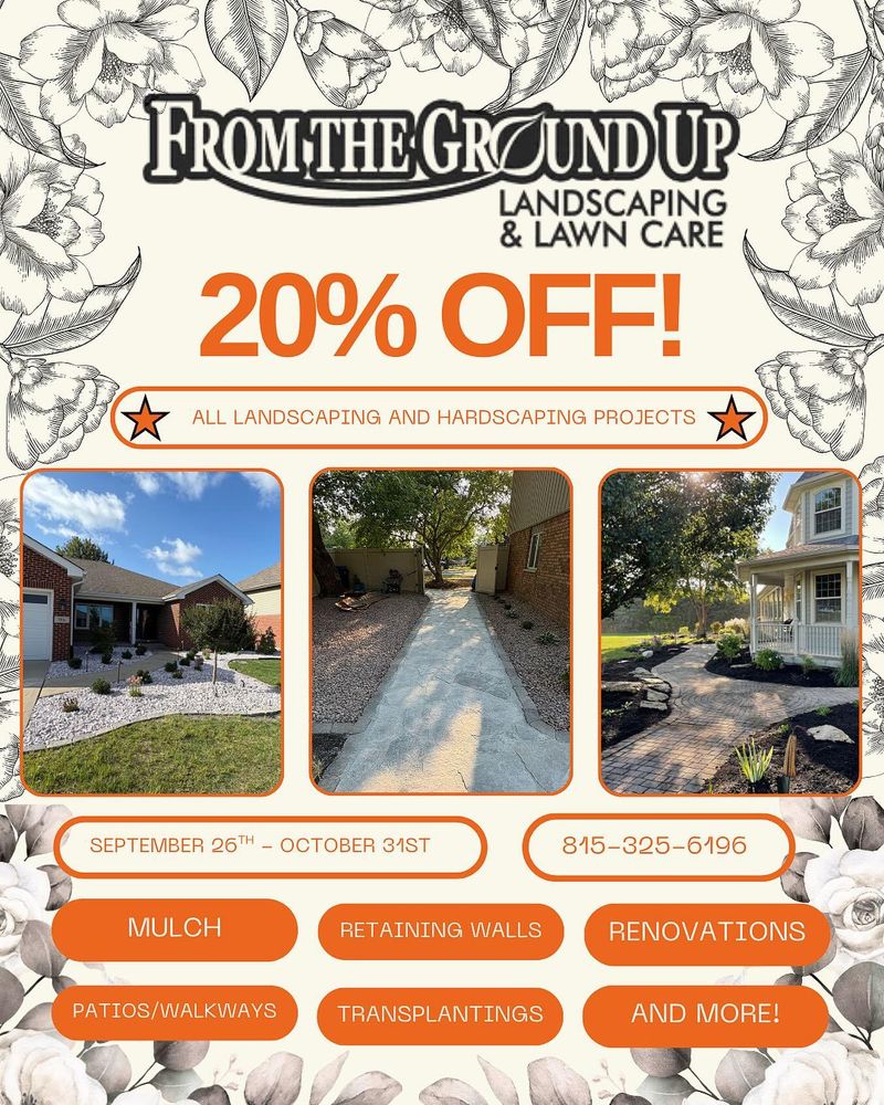 Mowing for From the Ground Up Landscaping & Lawncare in New Lenox, IL