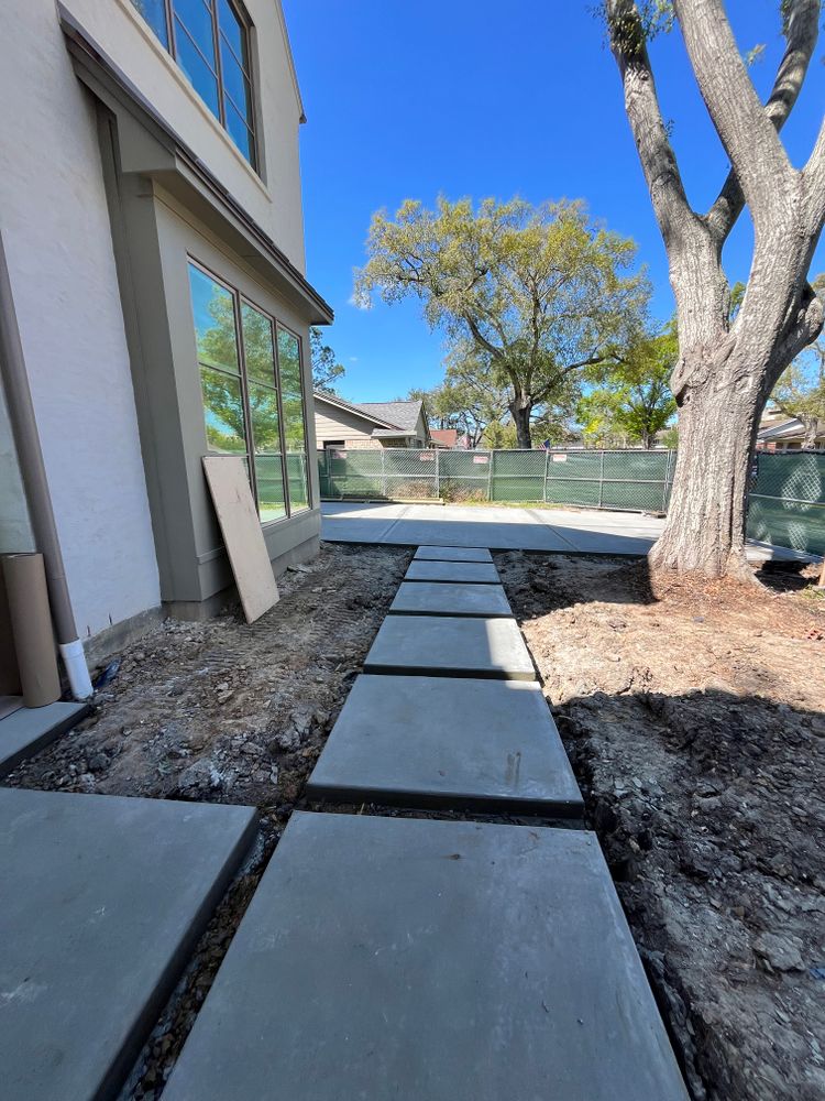 Concrete work for BigTex Concrete Construction in Houston, TX